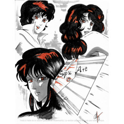 Yeux de chat / Kyattsu Ai / Signé Cat's Eyes