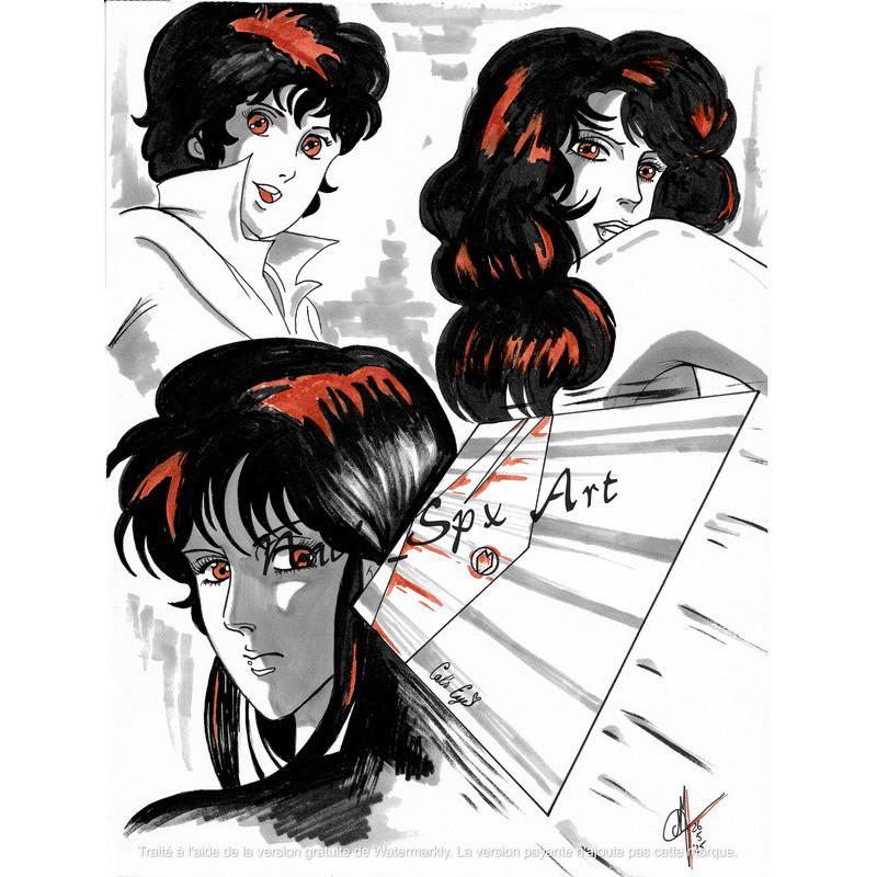 Yeux de chat / Kyattsu Ai / Signé Cat's Eyes