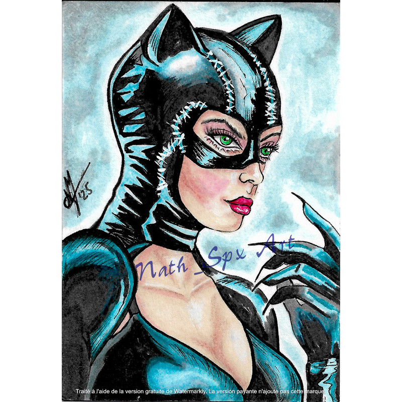 Catwoman Sketch Card