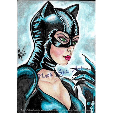 Catwoman Sketch Card